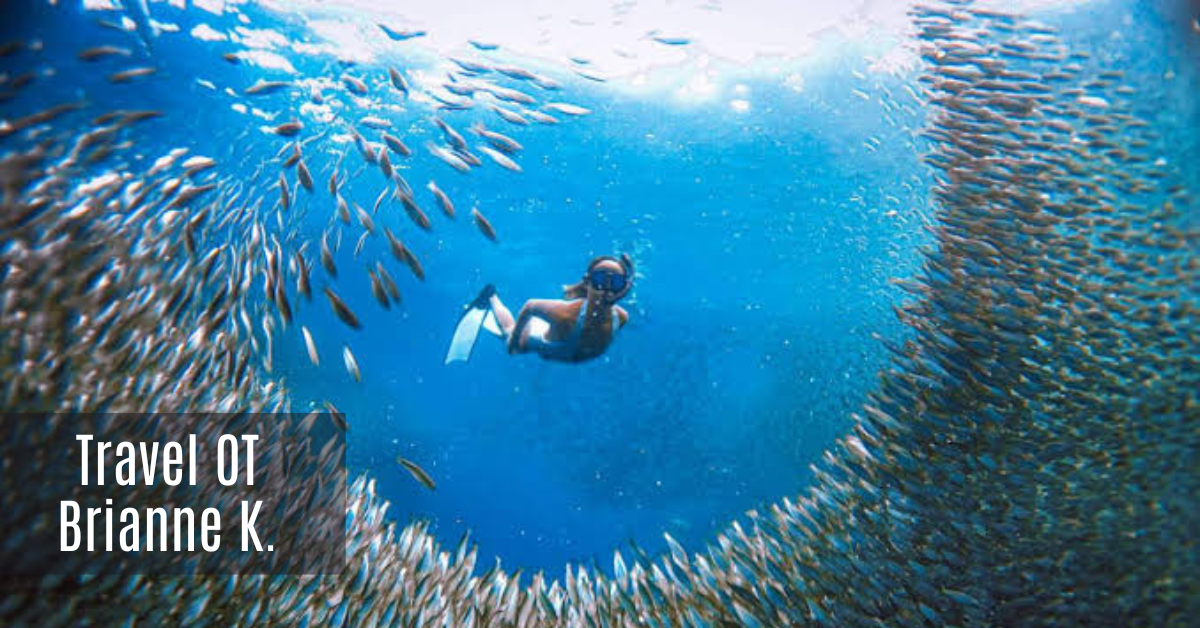 Travel OT Brianne on a snorkel adventure